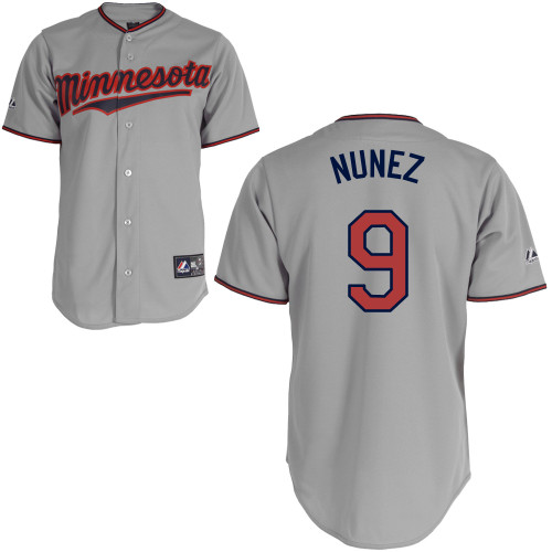 Eduardo Nunez #9 mlb Jersey-Minnesota Twins Women's Authentic Road Gray Cool Base Baseball Jersey